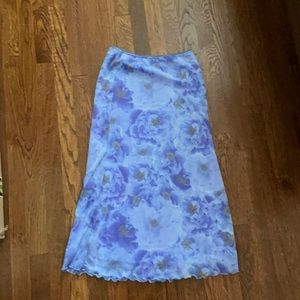 Unif floral maxi skirt